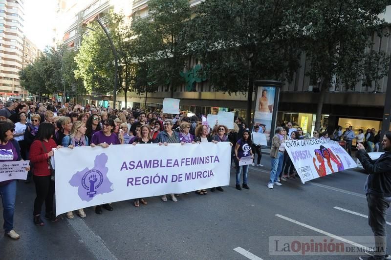 Manifestación contra la violencia patriarcal en Murcia