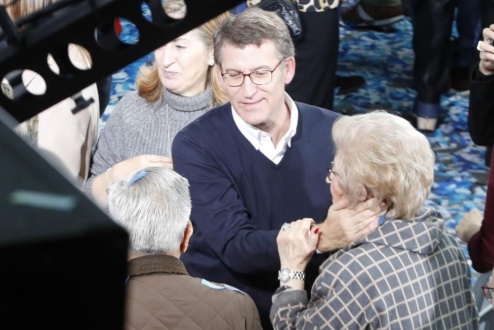 "No seré rehén de ningún partido, ni del mío", asegura el presidente de la Xunta y candidato del PPdeG en el Auditorio Mar de Vigo.