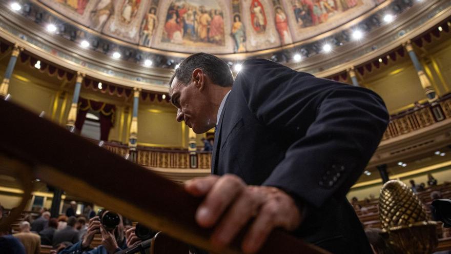 Der spanische Ministerpräsident Pedro Sánchez (Sozialisten) muss weiter um seine Regierungsmehrheit bangen.  | FOTO: EFE/ DANIEL GONZÁLEZ