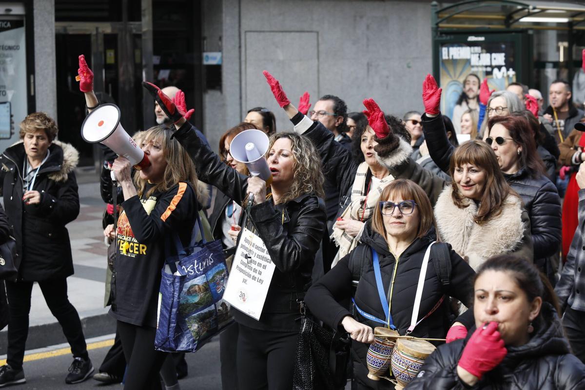 EN IMÁGENES: Así fue la manifestación de autónomos asturianos en Oviedo