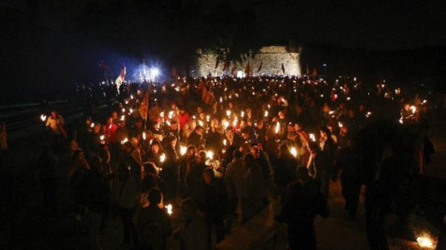 Marcha de antorchas en recuerdo a Lluis Companys