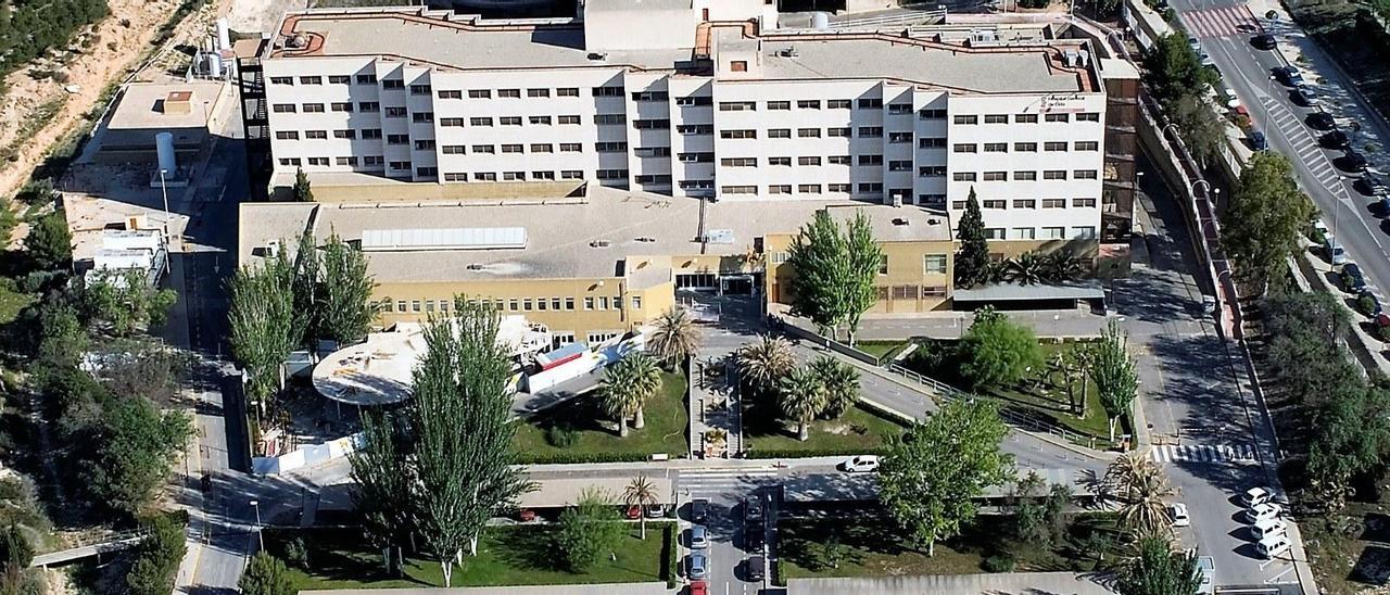 Vista panorámica del Hospital General Universitario de Elda.