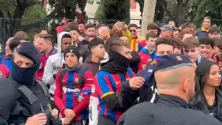 Incidentes entre radicales del Benfica y del Barça