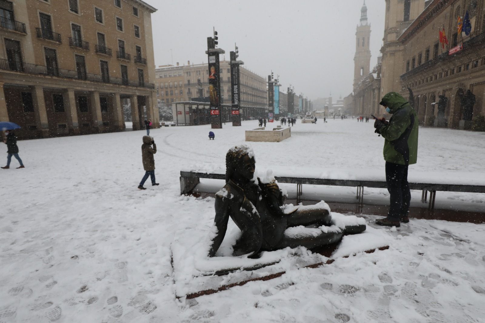 Se cumplen dos años de la gran nevada de Filomena en Zaragoza