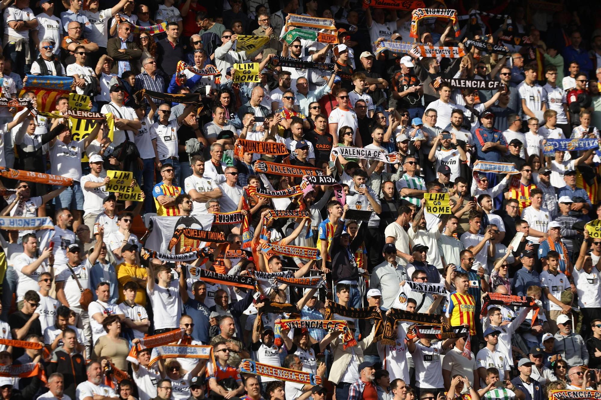 El Valencia - Betis, en imágenes