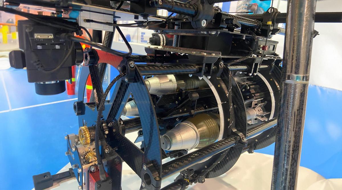 Vista del prototipo patentado por Arteixo Telecom, Luis Aceituno y Aerocámaras.