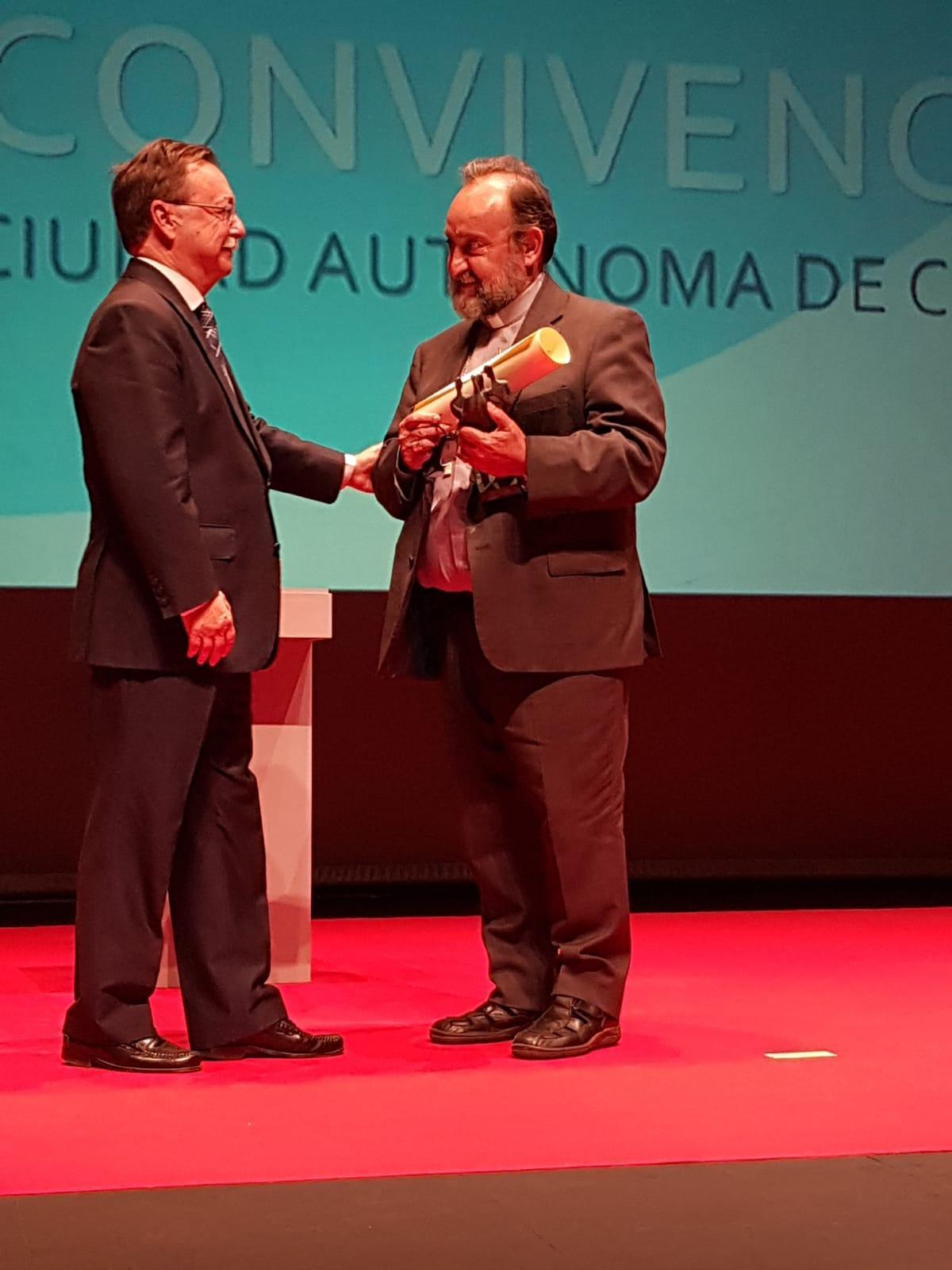 El obispo de Bangassou recibe el 17º Premio Convivencia