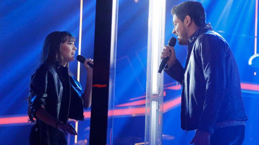 Aitana y Cepeda, en el escenario