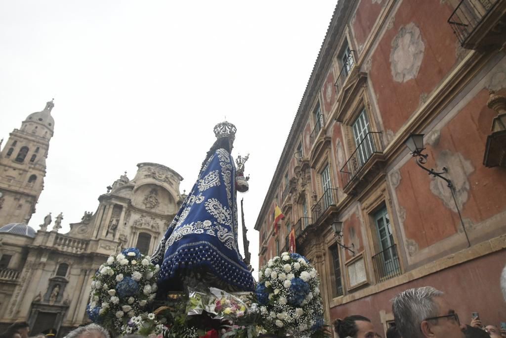 Romería de Murcia: ambiente previo y salida de la Fuensanta de la Catedral