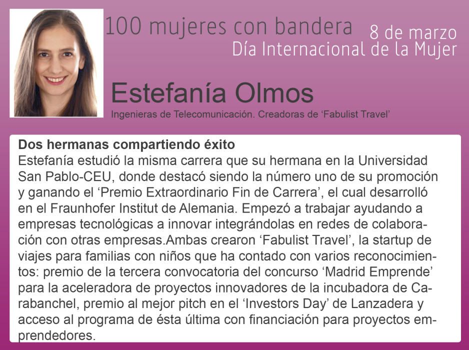 100 mujeres con bandera