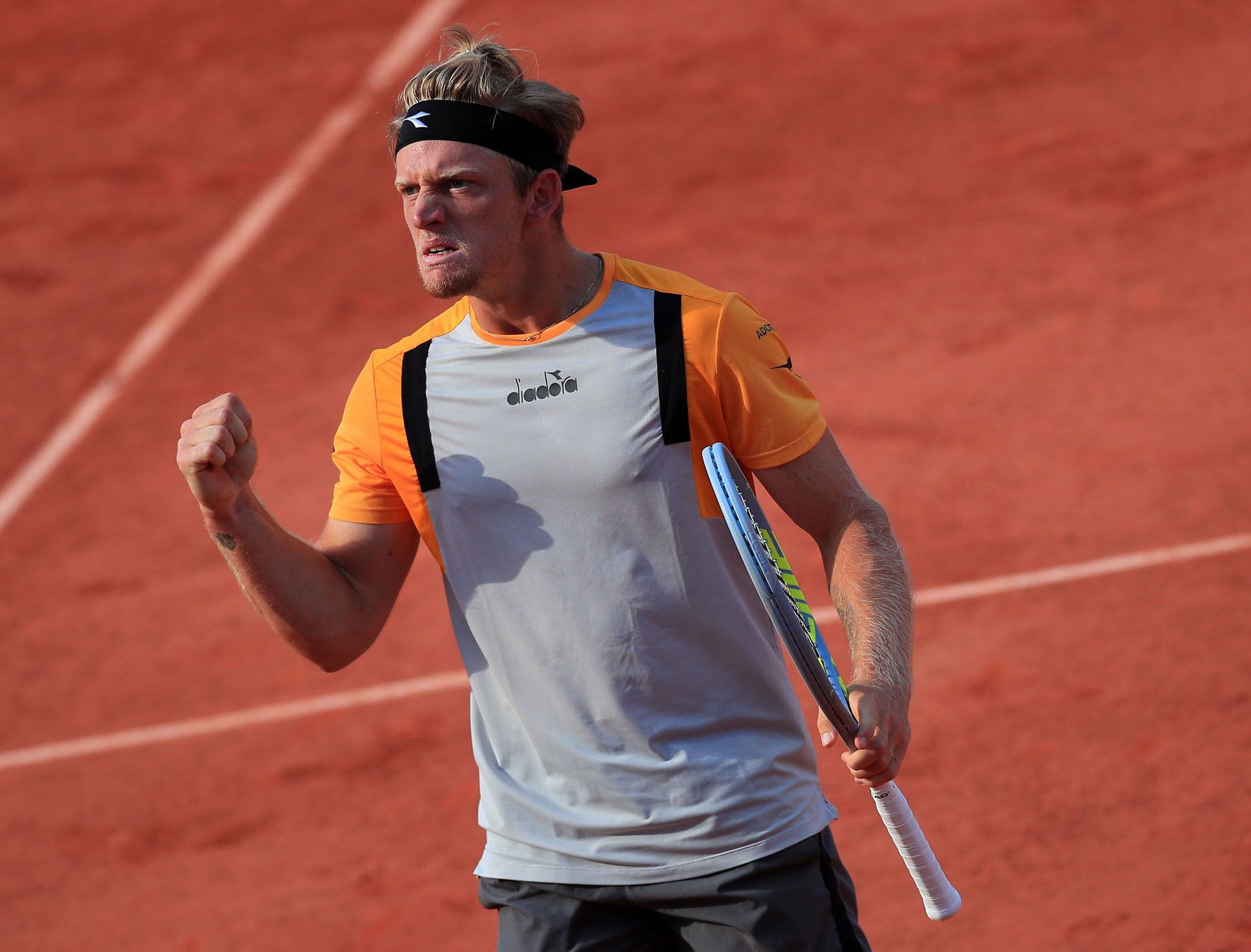 Las imágenes de los octavos de final de Roland Garros entre Alejandro Davidovich y Federico Delbonis