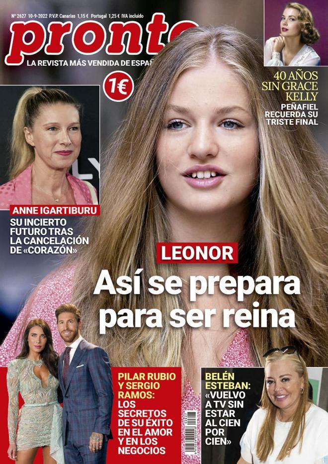 Portada de la revista PRONTO del 5 de septiembre de 2022