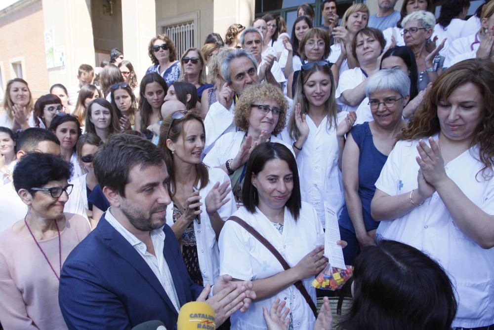 El conseller Comín visita el Trueta.