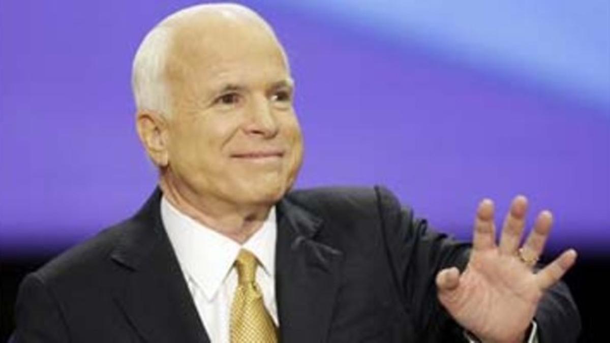 John McCain, durante su discurso de aceptación de la candidatura republicana a la presidencia de EEUU.