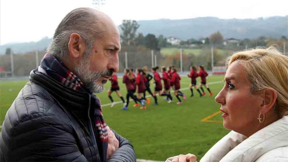 Elizegi, nuevo presidente del Athletic, en Lezama