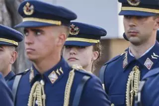 Las mejores imágenes de la Jura de Bandera en la Academia General del Aire con la princesa Leonor