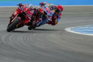 Bagnaia gana 'in extremis' en Jerez tras un duelo de campeones con Marc Márquez