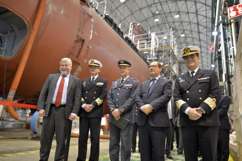 Visita a la construcción del submarino S-80 de Navantia