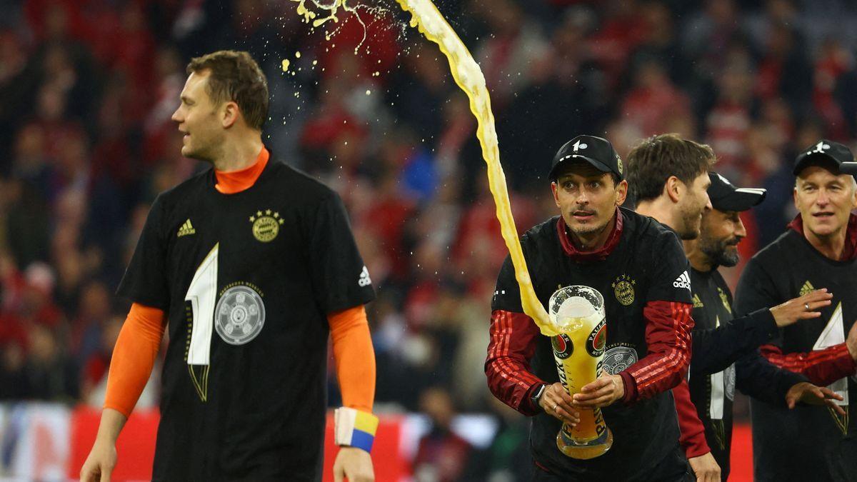 Los jugadores del Bayern de Múnich celebran el título.