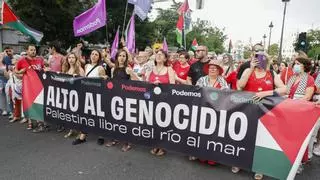 Cientos de personas claman en Madrid por el fin del "genocidio" en Gaza