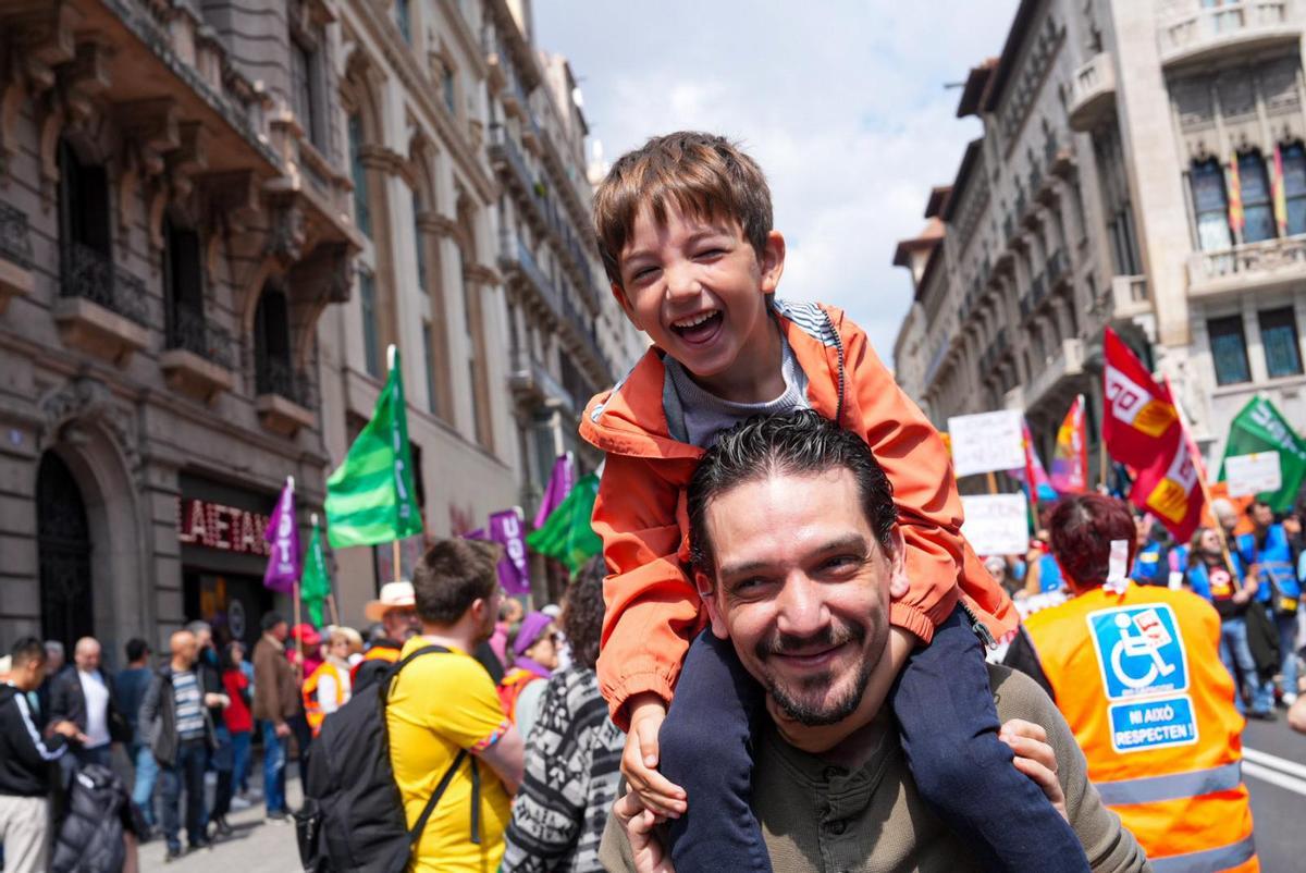 Celebración del 1 de Mayo en Barcelona