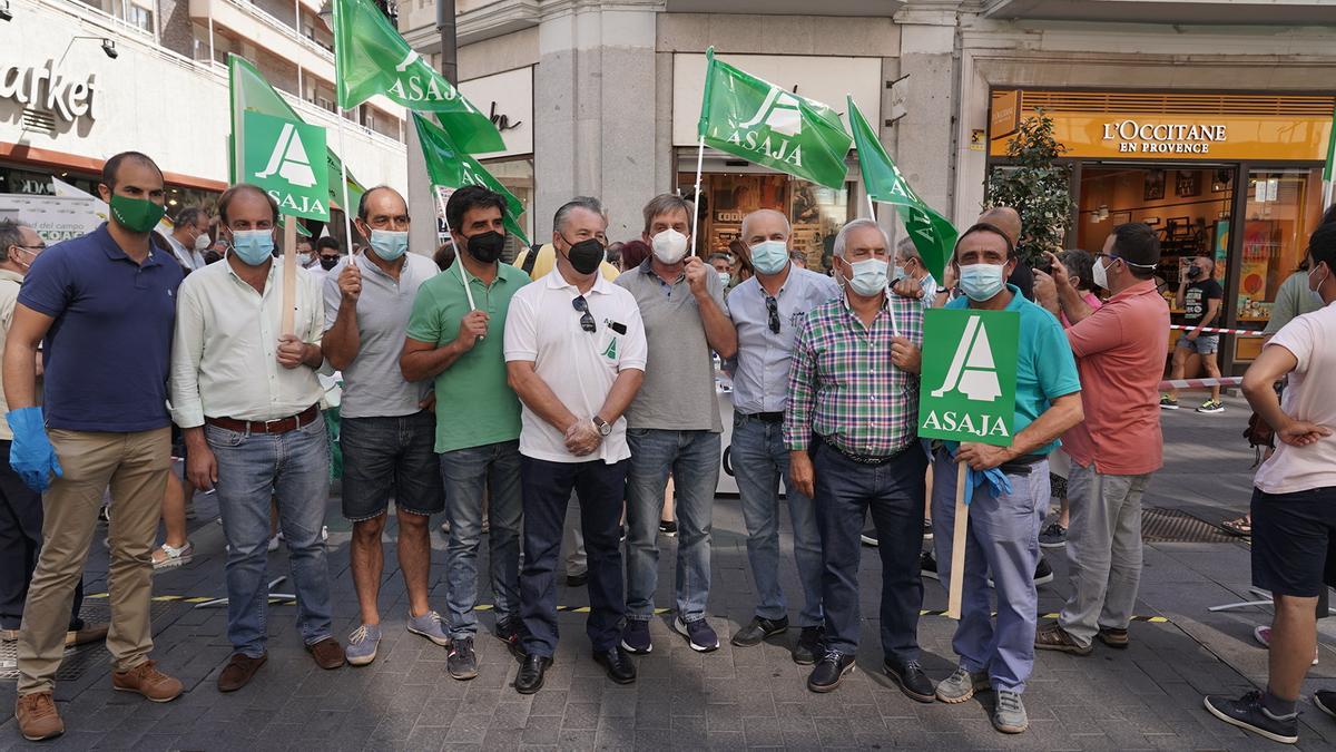 Manifestación de Asaja en Valladolid.