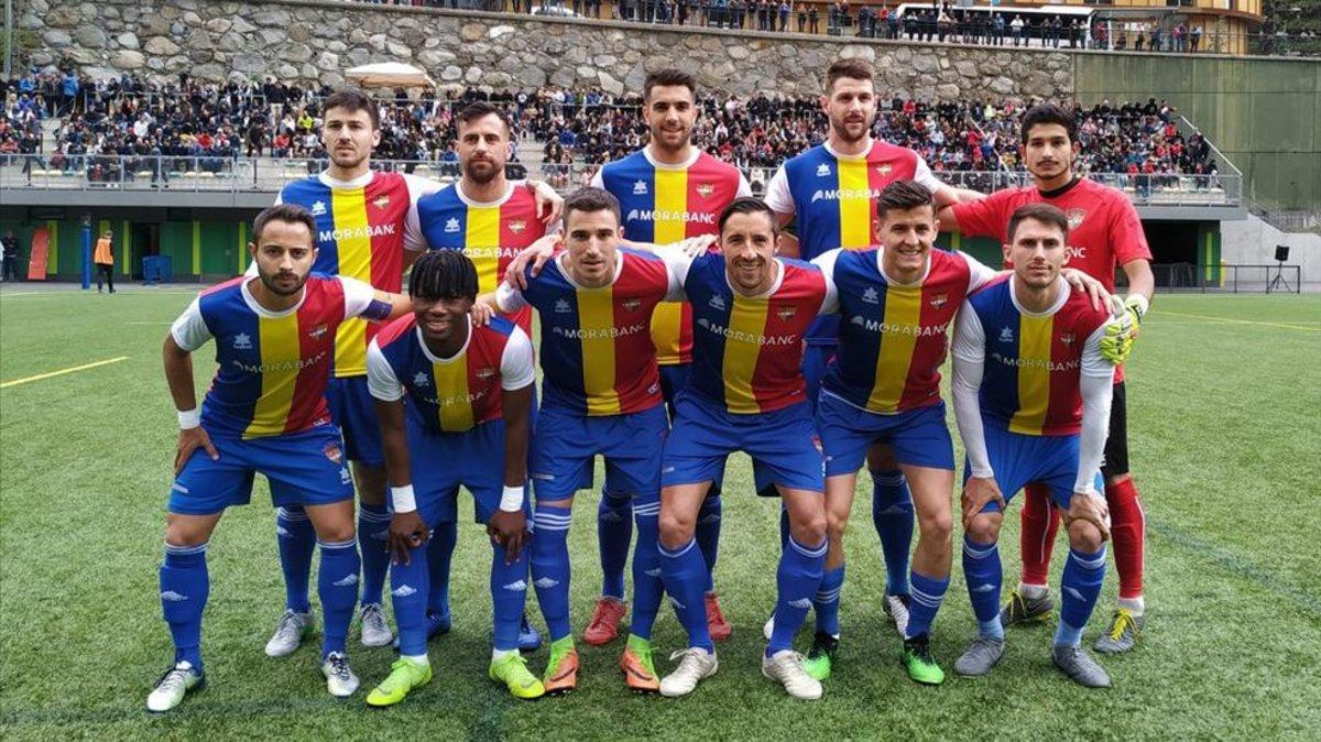 El once del Andorra con el que salió a jugar ante el Viladecans