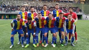 El once del Andorra con el que salió a jugar ante el Viladecans