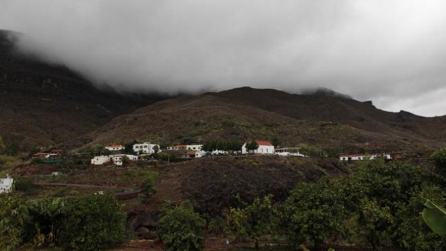 El pueblo de Ayagaures durante las lluvias caídas el pasado fin de semana. | sergio pérez