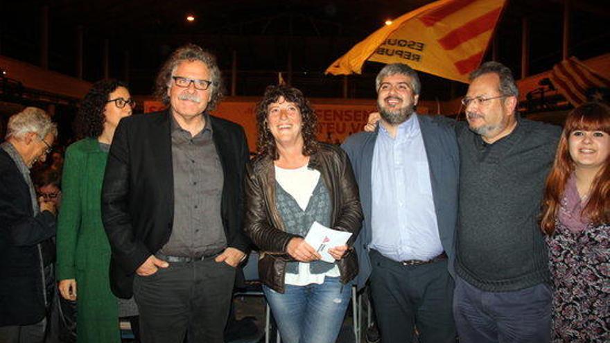 Jordà amb Joan Tardà, Santi Vidal, Jordi Martí i Joan Olòriz