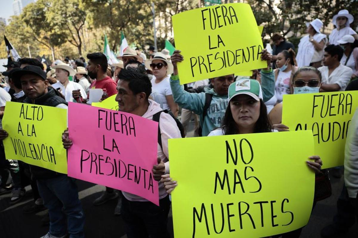 Incidentes en la marcha de la ‘Generación Z’ contra la corrupción en México
