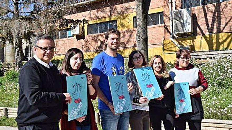 Presentació del projecte a la pista del Taller Coloma, ahir