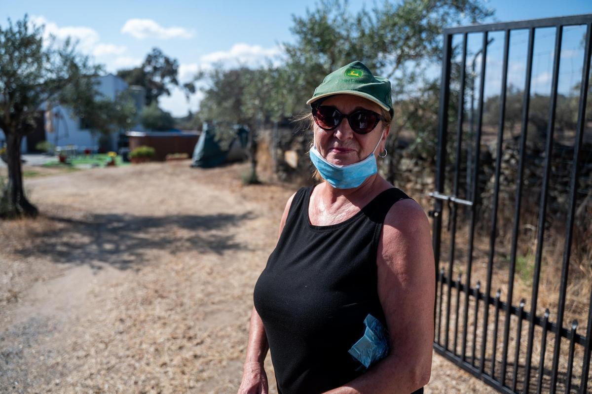 Galería | Las Viñas de Arroyo de la Luz, el día después del incendio