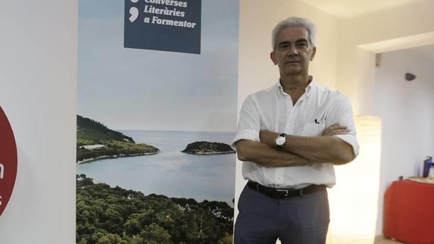 Basilio Baltasar, ayer en la librería Agapea de Palma.