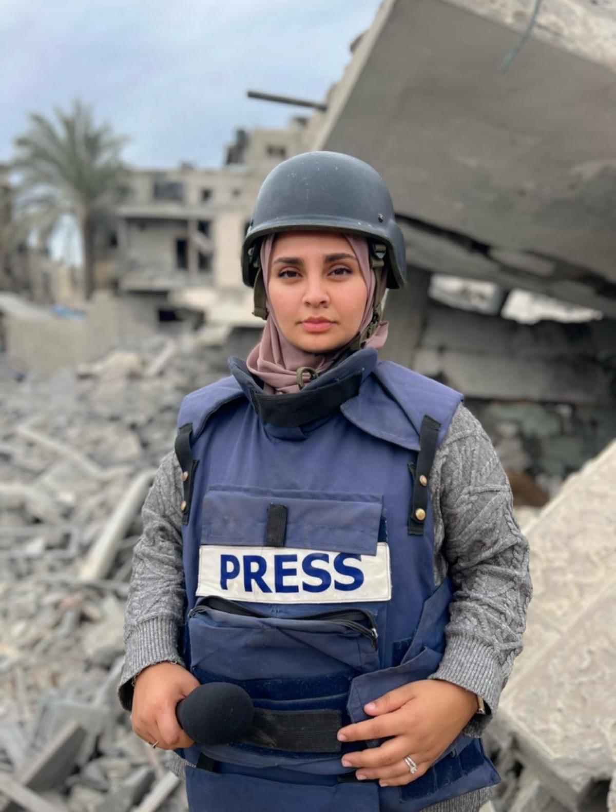 Huda Emad Hegazi periodista andaluza palestina en Gaza