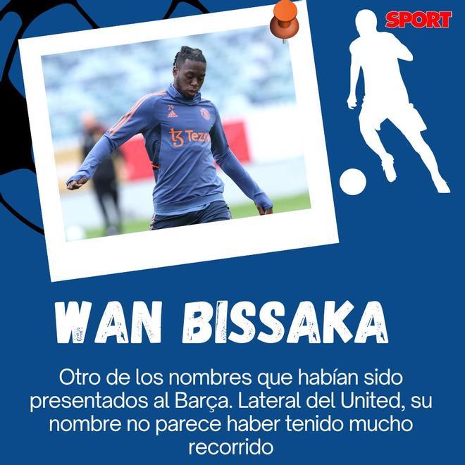 Wan Bissaka, del Manchester United, era otro de los nombres que se desvelaron