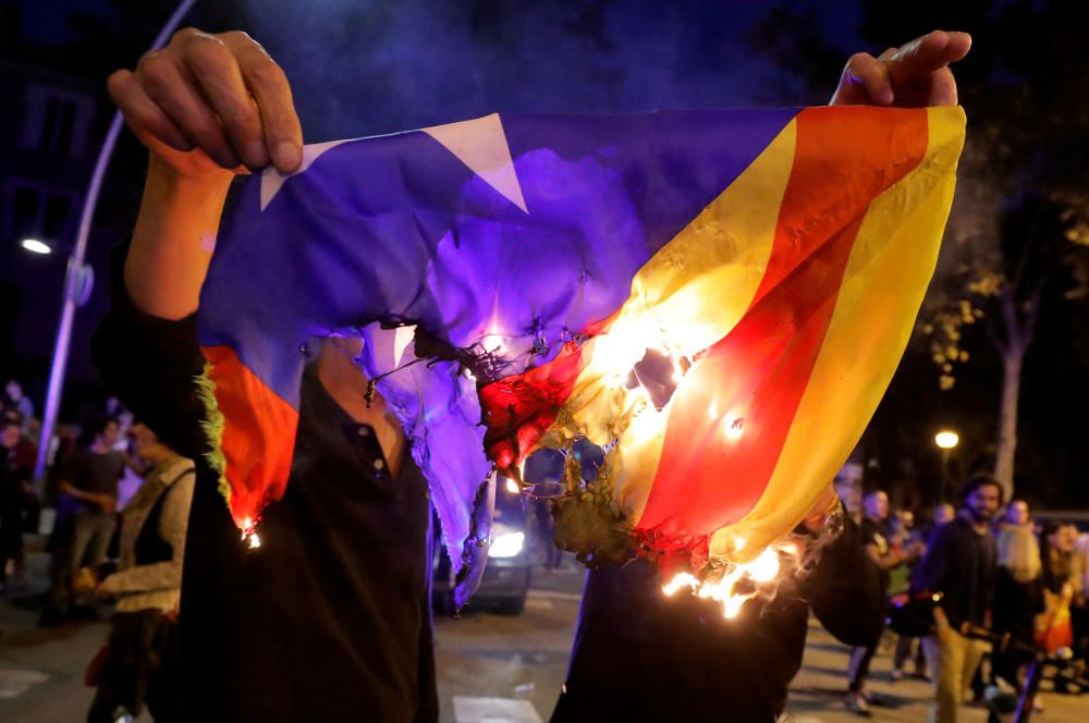 Concentración ultraderechista en Barcelona