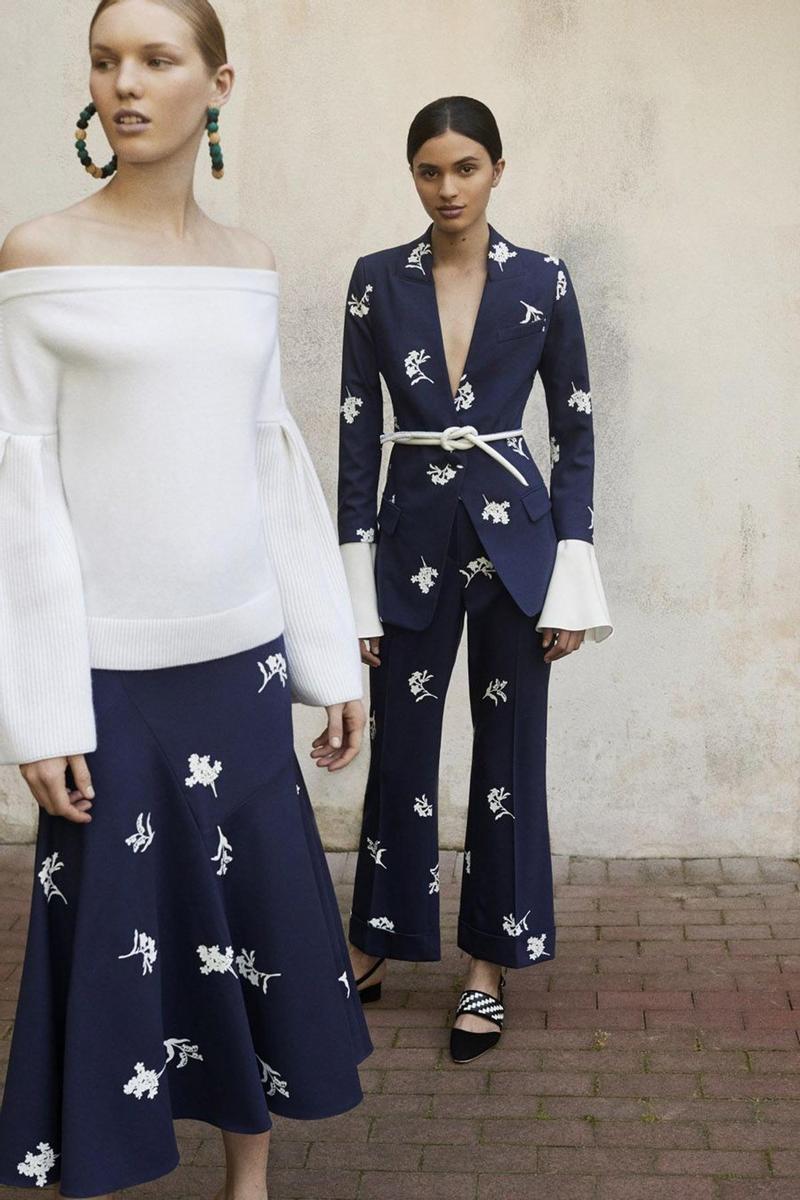 Carolina Herrea Resort 2018: looks en blanco y azul