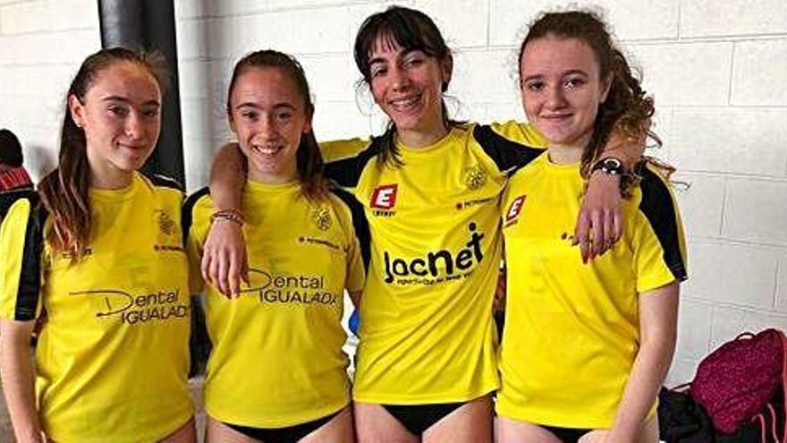 Relleu 4x400 sub-18 del CA Igualada, cinquè al campionat català