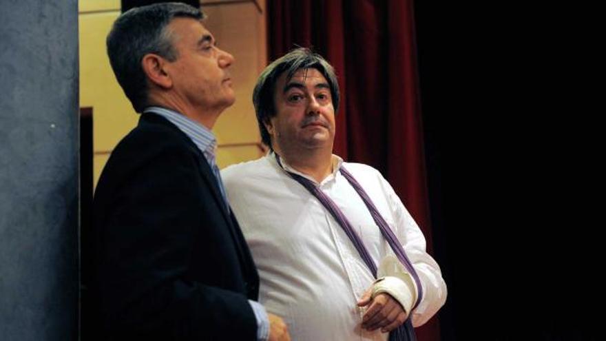 Silverio Sánchez y Román García, ayer, durante la presentación de la convocatoria.