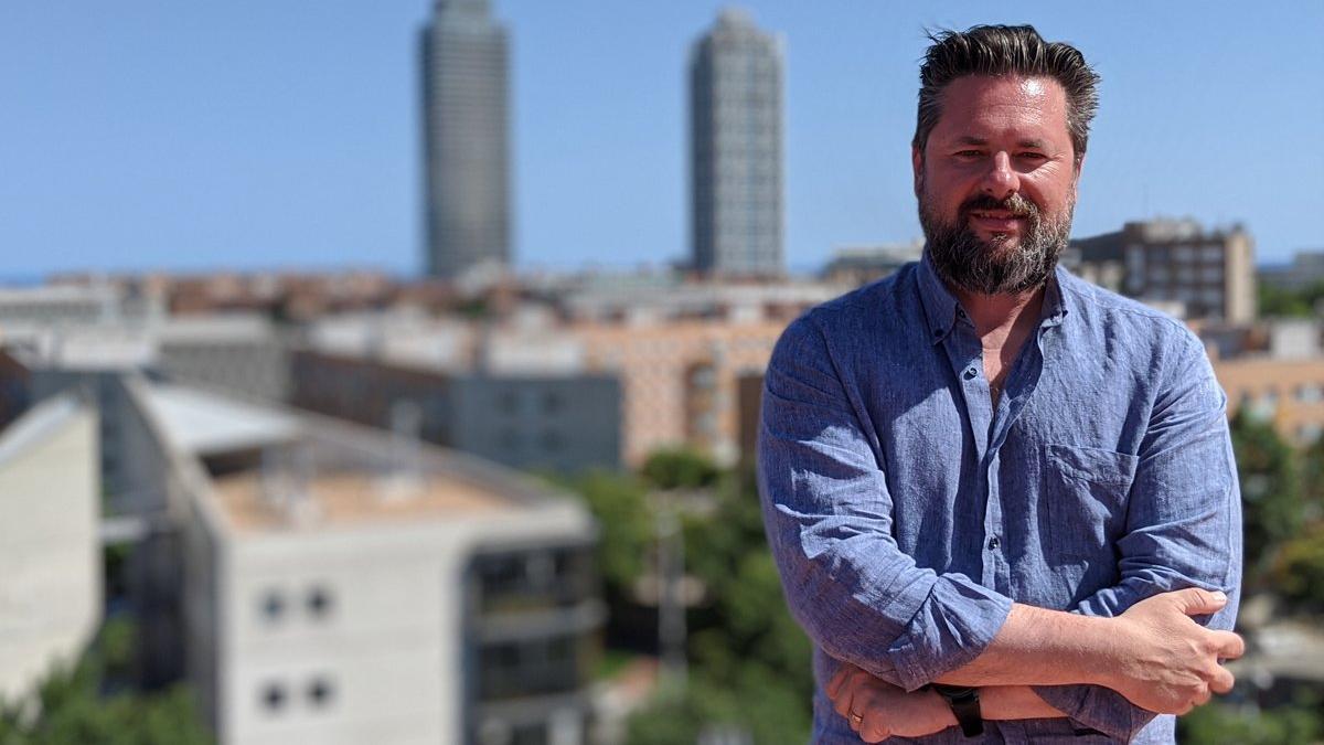 Raúl Bellmunt, CEO de Apps Implantadores, en la azotea de sus oficinas