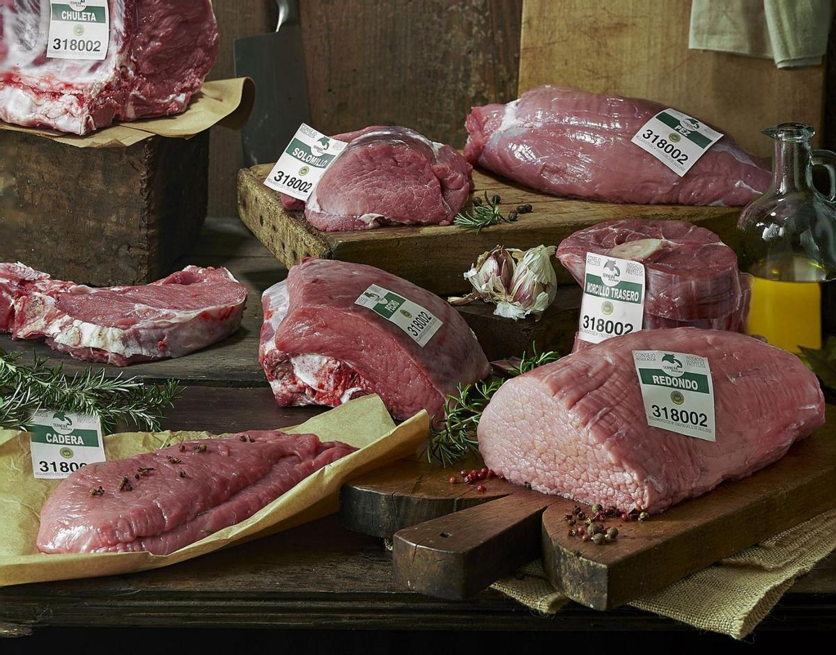 Bodegón con cortes de Ternera Asturiana.| |  CEDIDA A LNE