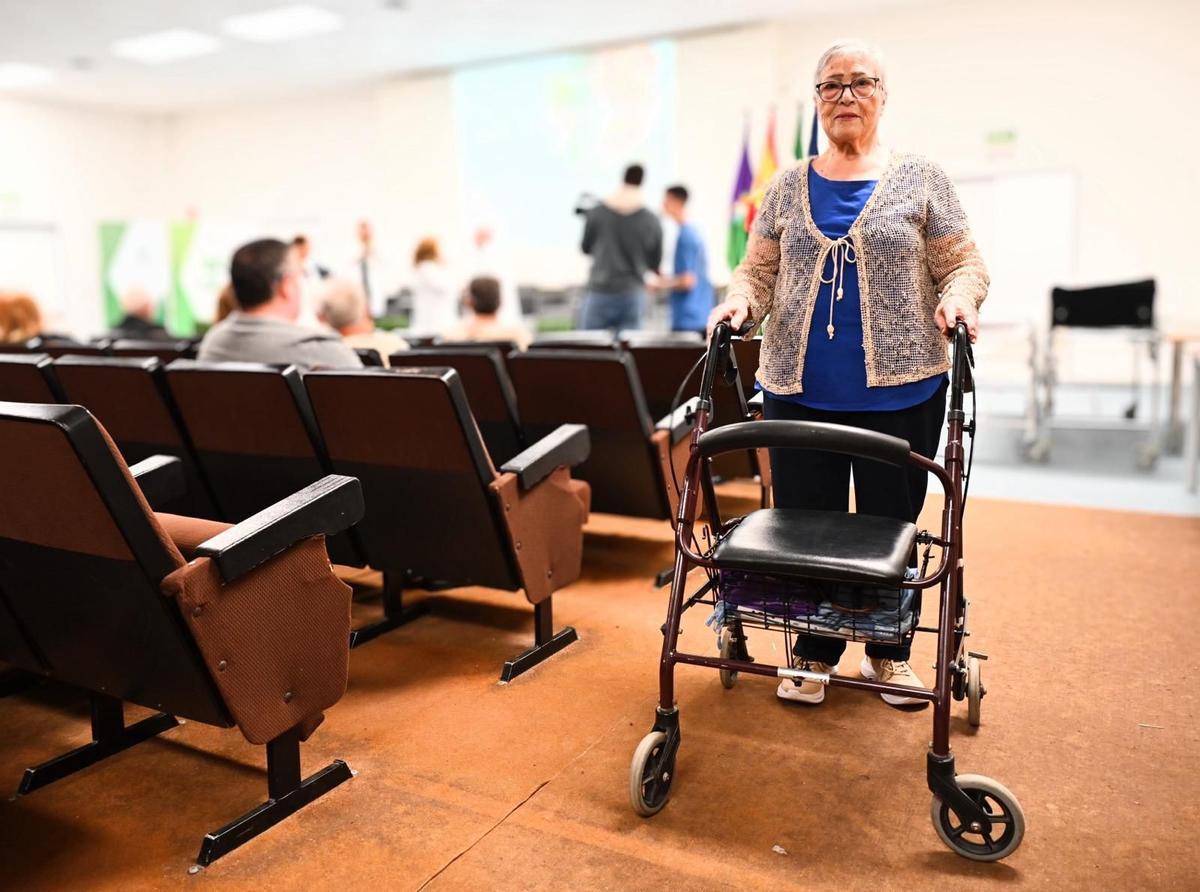Josefa López en las jornadas organizada por el Hospital Clínico