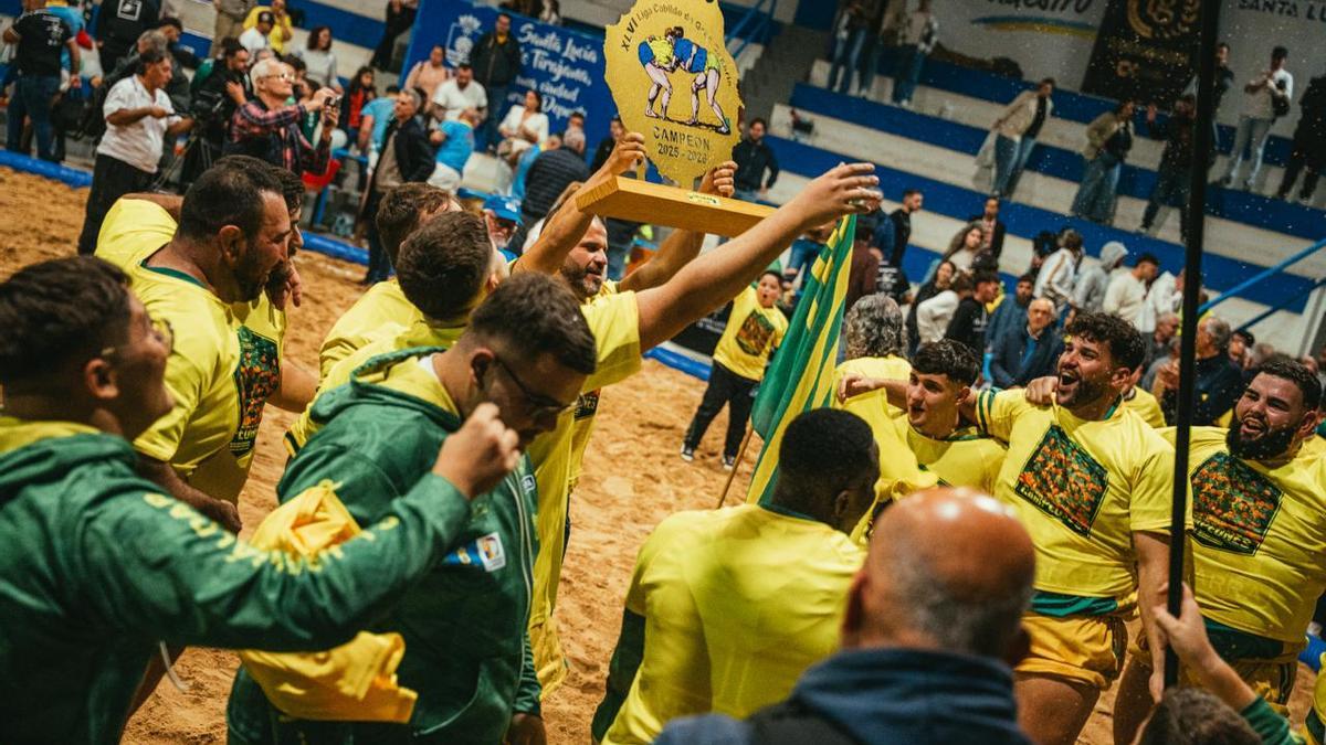 Unión Gáldar - Almogarén, final de la Liga Cabildo de Lucha canaria de Primera Categoría