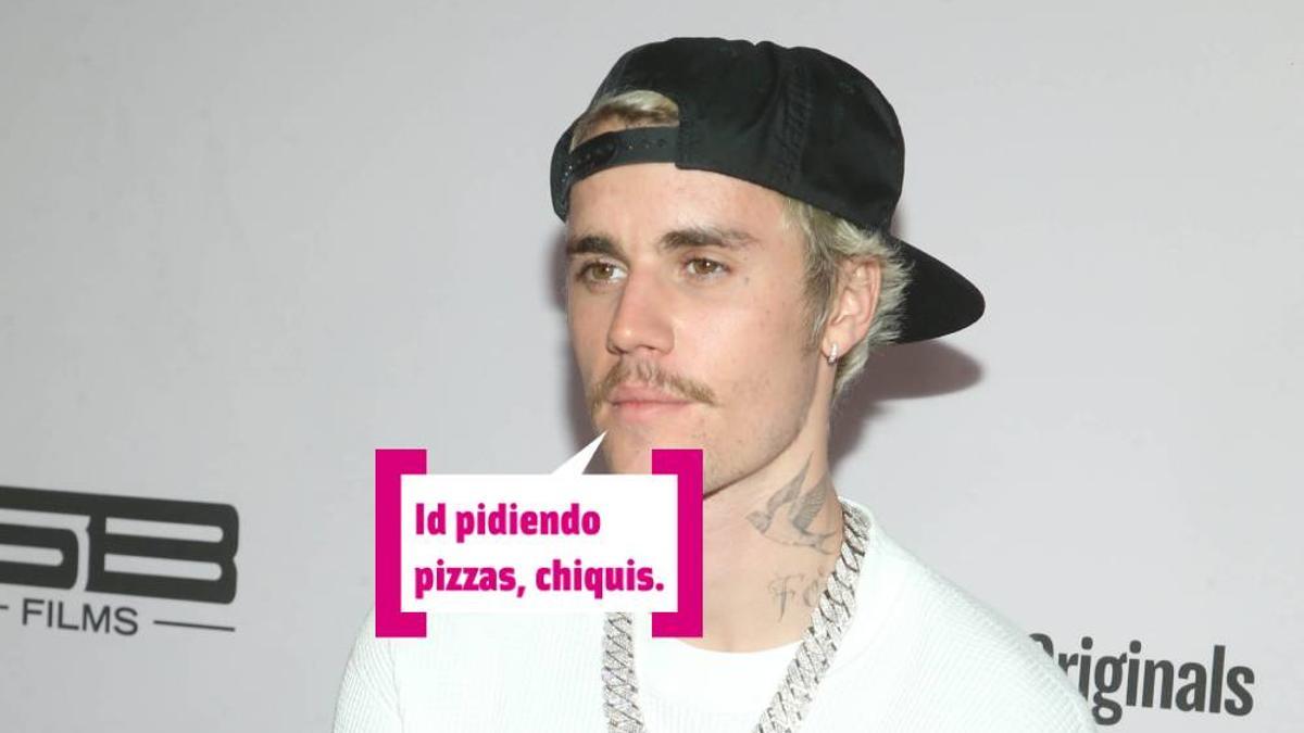 Justin Bieber nos dice que vayamos pidiendo pizzas