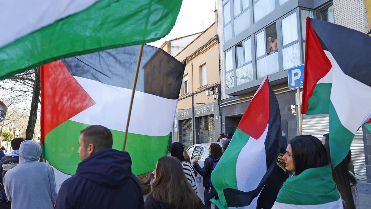 Manifestació en suport al poble palestí