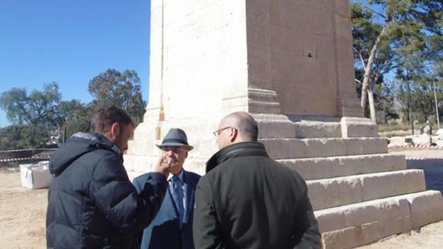 La Vila restaura el recinto funerario que rodea la torre romana de Sant Josep