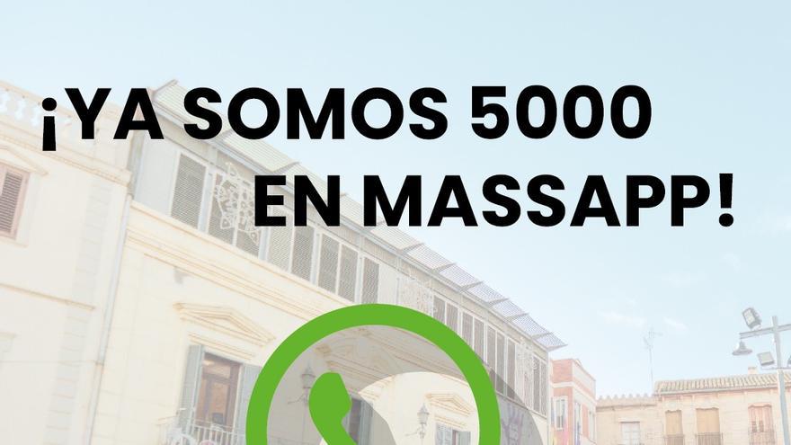El servicio de wasap de Massamagrell alcanza los 5.000 usuarios