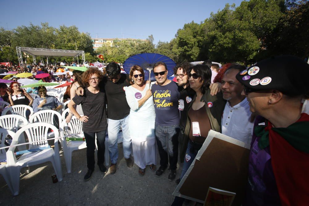 La coalición 'A la valenciana' ha celebrado este acto de campaña en el Parque Lo Morant