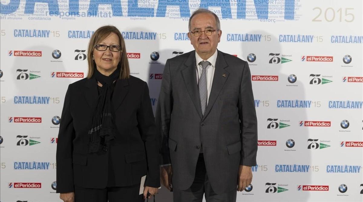 Gloria Sánchez i Josep González, president de la PIMEC.